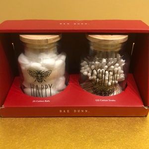 Rae Dunn COTTON BALLS & COTTON SWABS Gift boxed and ready to go!